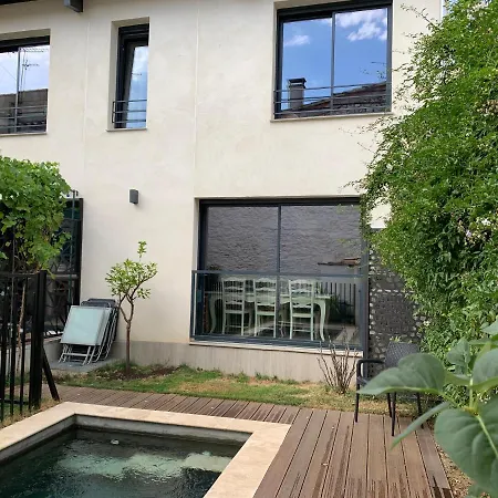 Agreable Maison De Clim/piscine/jardin 빌라 님